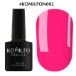 Гель-лак Komilfo DeLuxe Series №N002 (ярко-розовый, неоновый), 8 мл