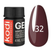Kodi Professional Gel Paint №32 - гель-краска (темно-коричневый), 4 мл
