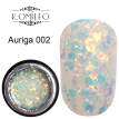 Цветной гель с блестками Komilfo Star Gel №002 Auriga (прозрачно-голубой), 5 мл