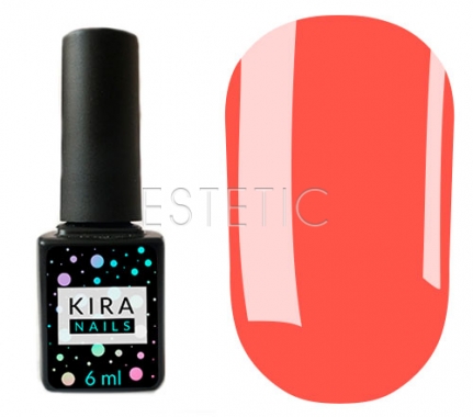 Гель-лак Kira Nails №097 (дуже яскравий рожевий, неоновий, емаль), 6 мл