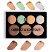 LN Professional Correct&Contour Cream Kit - Палетка консилерів та контурів для макіяжу, 20 г