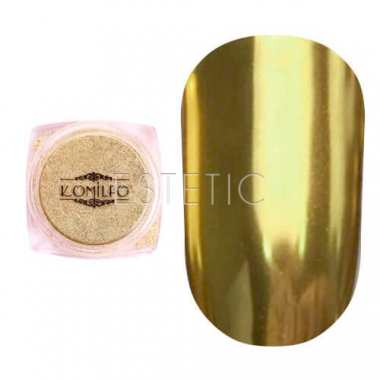 Komilfo Mirror Powder №003 - Дзеркальна пудра (сусальне золото), 0,5 г