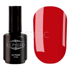 Гель-лак Komilfo Deluxe Series №D086 (вишнево-червоний, емаль), 15 мл