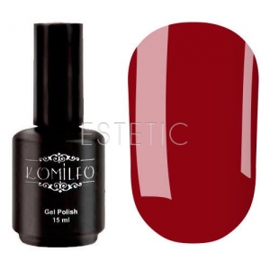 Гель-лак Komilfo Deluxe Series №D089 (бордовий, емаль),15 мл