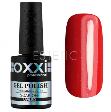 Гель-лак OXXI Professional №139 (червоний, з мікроблиском), 10мл