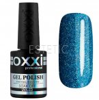 Гель-лак OXXI Professional №202  (сине-бирюзовый, с блестками), 10мл