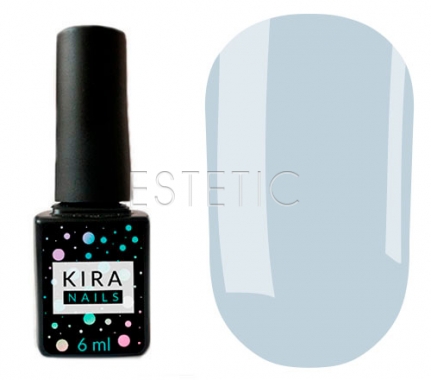 Гель-лак Kira Nails №132 (ніжно-блакитний, емаль), 6 мл