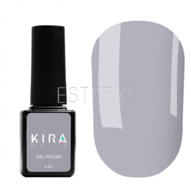 Гель-лак Kira Nails №134 (зелено-серый, эмаль), 6 мл