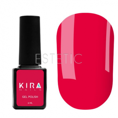 Гель-лак Kira Nails №164 (малиново-красный, эмаль), 6 мл