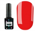 Гель-лак Kira Nails №166 (неоновий помаранчево-червоний, емаль), 6 мл