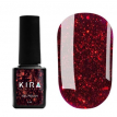 Гель-лак Kira Nails Shine Bright №SB011 (красный с блестками), 6 мл