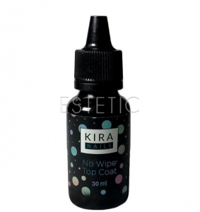 Kira Nails Топ для гель-лака No Wipe Glass Top без липкого слоя, 30 мл