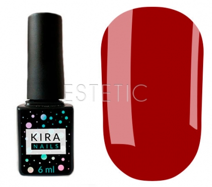 Гель-лак Kira Nails №144 (насичений червоний, емаль), 6 мл