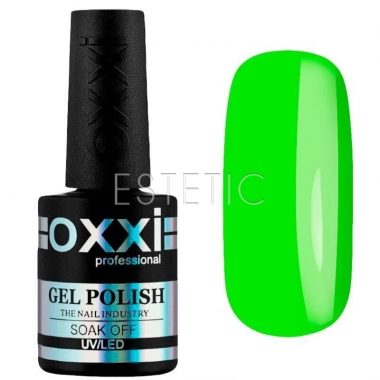 Гель-лак OXXI Professional №285 (салатовий, емаль), 10 мл