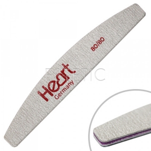 Heart Пилка для ногтей Half   80/80, серая