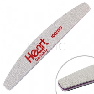 Heart Пилка для ногтей Half 100/150, серая