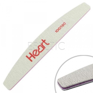 Heart Пилка для ногтей Half 100/180, серая