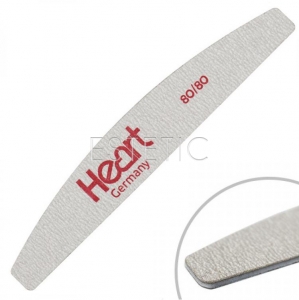 Heart Пилка для ногтей Half TITAN   80/80, серая