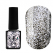 Гель-лак Kira Nails Shine Bright №SB001 (серебро с блестками), 6 мл