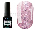 Гель-лак Kira Nails Shine Bright №SB008 (розовый с блестками), 6 мл
