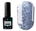 Гель-лак Kira Nails Shine Bright №SB010 (блакитний з блискітками), 6 мл