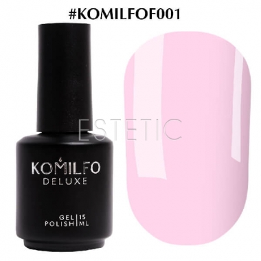 Гель-лак Komilfo French Collection №F001 (бледный лилово-розовый, эмаль, для френча), 15 мл
