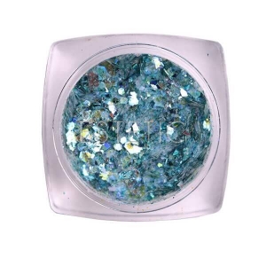 Komilfo блесточки MIX chameleon 006, микс размеров (голубой), 1,5 г