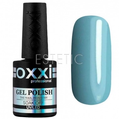 Гель-лак OXXI Professional №039 (сіро-блакитний, емаль), 10мл