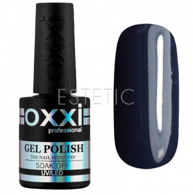 Гель-лак OXXI Professional №121 (темний сіро-синій, з мікроблеском), 10 мл