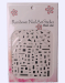 Фото 1 - Komilfo Nail Art Sticker - наклейки для дизайну нігтів F214 срібло