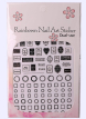 Komilfo Nail Art Sticker - наклейки для дизайна ногтей F545 черные