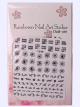 Komilfo Nail Art Sticker - наклейки для дизайну нігтів F548 чорні