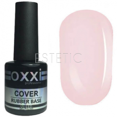 OXXI Professional Cover Base №01 - камуфлююча база-корректор для гель-лаку (ніжно-рожева),10 мл