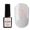 Гель-лак Kira Nails "Yoghurt Boom!" №001 (ванильная глазурь с мелкими неоновыми конфетти, йогурт), 6 мл