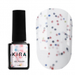 Гель-лак Kira Nails "Yoghurt Boom!" №002 (сливочное мороженое с разноцветными конфетти, йогурт), 6 мл