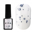 Гель-лак Kira Nails "Yoghurt Boom!" №003 (белый зефир с черными конфетти, йогурт), 6 мл