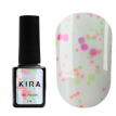 Гель-лак Kira Nails "Yoghurt Boom!" №004 (белый шоколад с неоновыми конфетти, йогурт), 6 мл