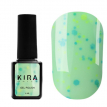 Гель-лак Kira Nails "Yoghurt Boom!" №006 (фисташковый мусс с зелеными конфетти, йогурт), 6 мл