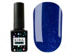 Гель-лак Kira Nails "24 Karat" №010 (синій, блискітки), 6 мл