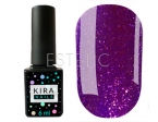 Гель-лак Kira Nails "24 Karat" №011 (фіолетовий, блискітки), 6 мл