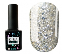 Гель-лак Kira Nails Shine Bright №SB003 (белое золото с блестками), 6 мл