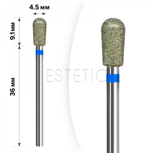 mART Насадка алмазна М-006 Грушовидна Blue 4,5*9,1 мм (середня)