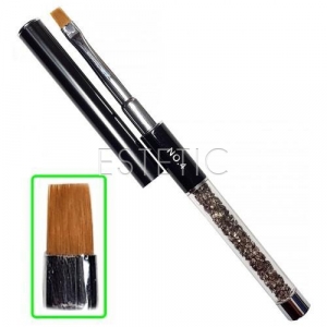 mART Кисть для геля с камнями №4