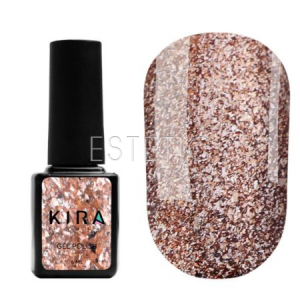 Гель-лак Kira Nails "24 Karat" №007 (бронзовий з великою кількістю блискіток), 6 мл