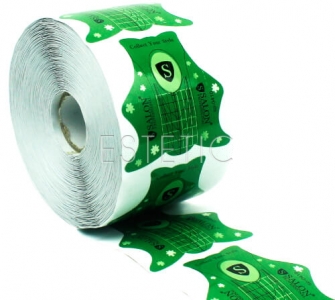 Формы для наращивания ногтей Salon Professional  SP-0410 (зеленые, миндаль) 500 шт