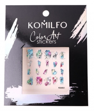 Komilfo Color Art Sticker №KCA003 - наклейки для дизайна ногтей 