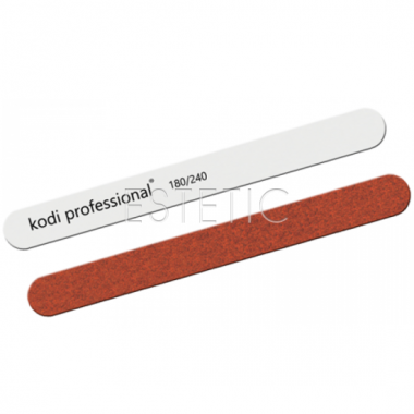 Kodi Professional Пилка 180/240 прямая узкая White/Brown 