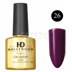 Гель-лак Hollywood №026 (фиолетовый, эмаль), 8 мл