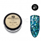 Цветной гель с блестками Hollywood "Glitter Gel" №07, 8 мл