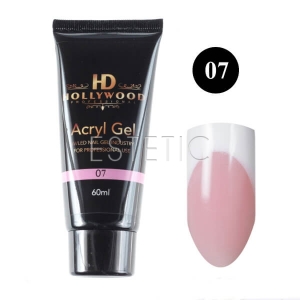 Акрил-гель Hollywood Acryl Gel №07 (яскраво-рожевий, з мікроблиском), 60 мл